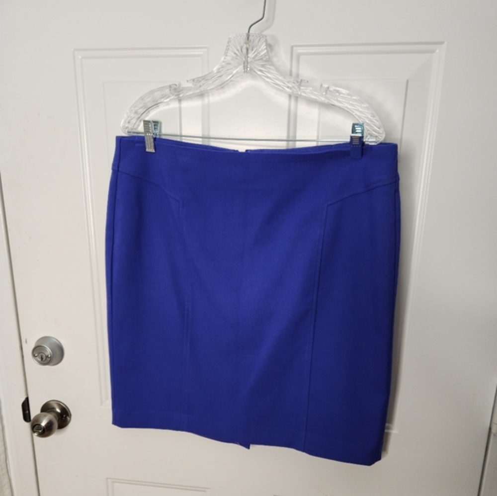 LOFT Purple Straight Zipper Skirt Size 14